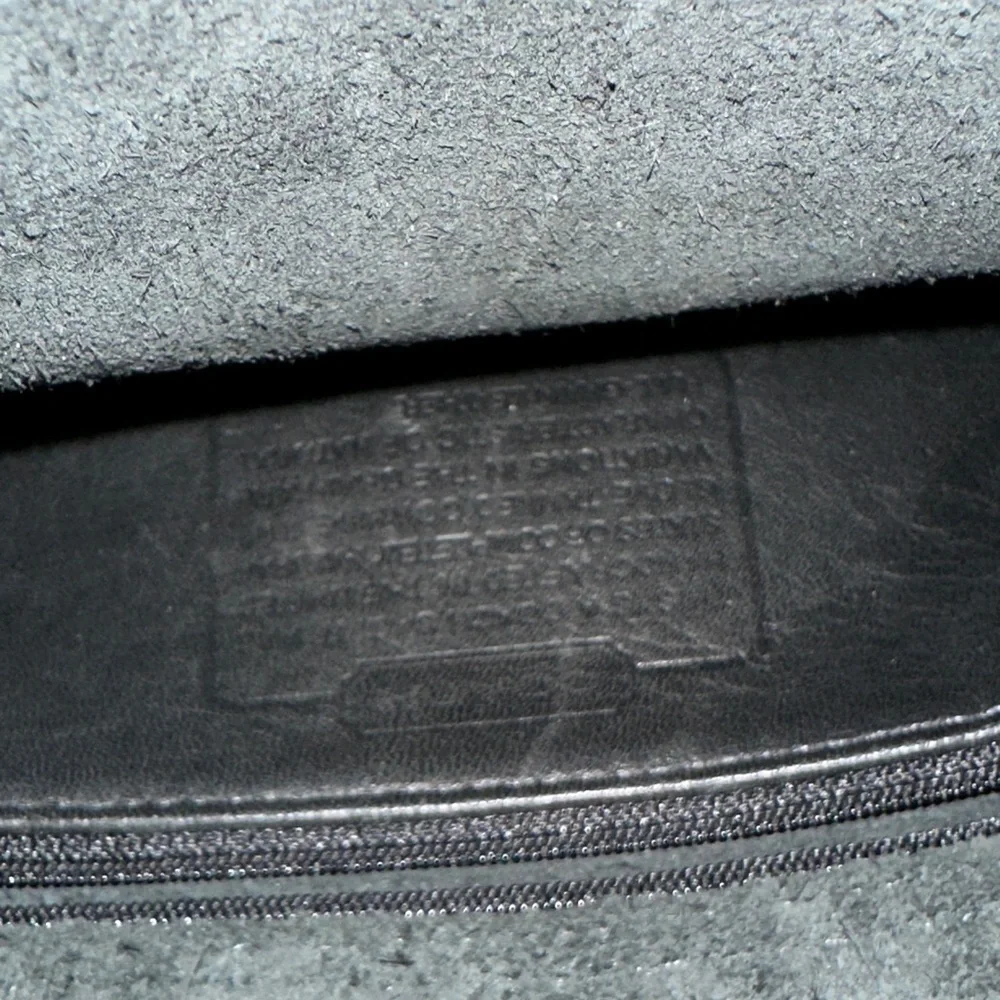 Coach Black Leather Crossbody Bag vintage N- F0D-9167 - Picture 2 of 5